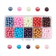 10 couleurs de perles de verre peintes DGLA-JP0001-04-6mm-1