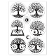 CRASPIRE Tree of Life Clear Stamps for Card Making Decoration Scrapbooking DIY-WH0167-57-0269-8