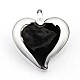 1Box Handmade Dichroic Glass Heart Pendants DICH-X028-05-2