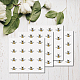 CREATCABIN 128Pcs Bumble Bee Stickers Planner Stickers Self-Adhesive Decals Waterproof DIY for Crafts Water Bottles Phone Laptop Guitar Scrapbooking Party Adults School Teachers 1 Inch DIY-WH0370-001-5