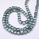 Green Plated Crystal Glass Beads Strands EGLA-F016-D01-3