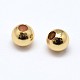 Eco-Friendly Brass Round Beads X-KK-M085-27G-NR-2