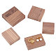 Pandahall elite 10 pièces 5 styles présentoirs de collier en bois de pêche noir ODIS-PH0001-49-1