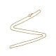 304 Edelstahl-Kabelketten-Halskette für Männer und Frauen X-NJEW-N050-A02-G12-3
