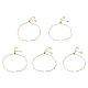 Realizzazione di braccialetti con catena a maglie con barra di ottone AJEW-JB01186-02-1
