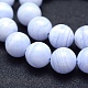 Chapelets de perles en agate avec dentelle bleue naturelle G-P342-04-12mm-AB+-3