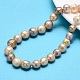 Fili di perle di keshi di perle barocche naturali PEAR-S012-69-1