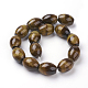 Chapelets de perles d'œil de tigre naturel G-G731-04-20x15mm-2