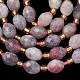 Натуральные лепидолитовые бусины G-F809-A43-01-4