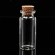 ガラスボトルビーズ瓶保存容器  コルクボトル  透明  22x50mm  容量：約10ml（0.34液量オンス） CON-Q005-2