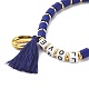 Word Love Beads Stretch Bracelet for Girl Women BJEW-JB07208-05-5