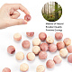 GORGECRAFT 24Pcs Red Cedar Balls Natural Cedarwood Closet Freshener Wooden Round Space Blocks Aromatic Chips Hanger Beads for Drawer Closets Clothes Home Bedroom Storage Supplies Accessory WOOD-GF0001-66-4