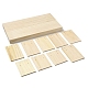 Soportes de tarjeta de exhibición de aretes de madera de 3 ranura EDIS-R027-01A-03-3