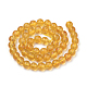 Synthetic Citrine Beads Strands X-G-S150-14-6mm-3