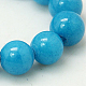Chapelets de perles rondes en jade de Mashan naturelle G-D263-12mm-XS20-3
