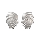 Серьги-гвоздики из нержавеющей стали 304 EJEW-O004-06P-2