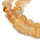 Brins de perles de jade jaune de printemps naturel G-F465-54-4