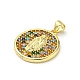 Подвеска из латуни с фианитами FIND-Z023-09A-02-2