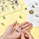 Наборы для изготовления плоских круглых сережек-гвоздиков своими руками DIY-FS0009-21-8