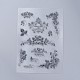 シリコーン切手  DIYスクラップブッキング用  装飾的なフォトアルバム  カード作り  スタンプシート  バレンタインデーをテーマにした模様  160x110x3mm DIY-L036-C10-2