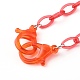Colliers de chaîne de câble en plastique ABS personnalisés NJEW-JN03476-3
