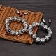 Bracelets extensibles en perles d'alliage BJEW-BB42883-A-3