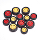 FINGERINSPIRE 16Pcs 2 Sizes Plastic Toy Wheel 2mm Dia Shaft Toys Car Wheel 30 & 37mm Red & Orange Toy Wheel Plastic RC Wheel Tires for DIY Toy RC Car Truck Boat Helicopter Model Part AJEW-FG0001-73-3