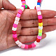 Handmade Polymer Clay Beads Strands CLAY-T020-09-7