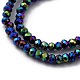 Faceted Rondelle Glass Beaded Necklaces NJEW-JN03004-6