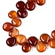 Chapelets de perles rouges en agate naturelle&nbsp;G-T138-123-3