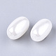 Cuentas de perlas de imitación de plástico abs ecológico OACR-T012-02-2