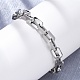 Браслеты из нержавеющей стали 304 с цепочкой для женщин и мужчин BJEW-R018-17P-3