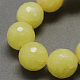 Hebras de abalorios de jade natural de G-R166-8mm-24-1