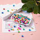 300pcs perles de couleurs en pâte polymère faites à la main CLAY-CD0001-04-6