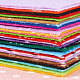 Benecreat 30 Packungen 12 x 12 cm (30 cm x 30 cm) DIY Polyester gemustert Filz Stoff Quadrate Blätter verschiedene Farben für Chrisismas Handwerk DIY-BC0005-01-2