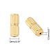 SUPERFINDINGS 100 sets Brass Screw Clasps Column Barrel Screw Clasps for Bracelet Necklace Jewelry Making 10mm KK-FH0001-07G-2