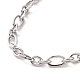 304 Stainless Steel Figaro Chain Bracelet for Men Women BJEW-E031-14P-02-2