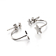 304 Stainless Steel Ear Studs EJEW-P045-14P-2