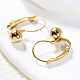 Модные классические круглые серьги-кольца из латуни ZP8922-1