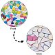 PH PandaHall 500g Irregular Mosaic Tiles Assorted Colors Crystal Mosaic Pieces Cabochons Large Piece for DIY Crafts GLAA-PH0007-27-3