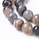 Chapelets de perles en agate à rayures naturelles/agates à bandes G-G582-10mm-57-3