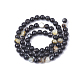 Chapelets de perle en coquille noire SSHEL-Q300-078D-3