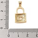 Латунные микропаве прозрачные подвески с фианитом KK-I712-47G-3