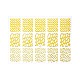 Pegatinas de arte de uñas con estampado de oro MRMJ-R129-BP304-1