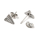 Crystal Rhinestone Triangle Stud Earrings with 316 Surgical Stainless Steel Pins EJEW-A081-08P-2