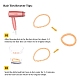 Ослепительные пластиковые телефонные шнуры эластичные стяжки для волос OHAR-Q044-37-3