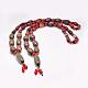 Colliers avec perles en agate tibétaine naturelle à bijoux bouddhistes NJEW-F131-12-1