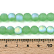 Нити стеклянных бусин с имитацией матового нефрита&nbsp;LS-GLAA-T032-J8mm-MBB05-4
