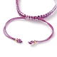 Fabrication de bracelets en cordon tressé en polyester réglable AJEW-JB00860-5