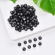 Perles acryliques opaques noires SACR-YW0001-16A-6
